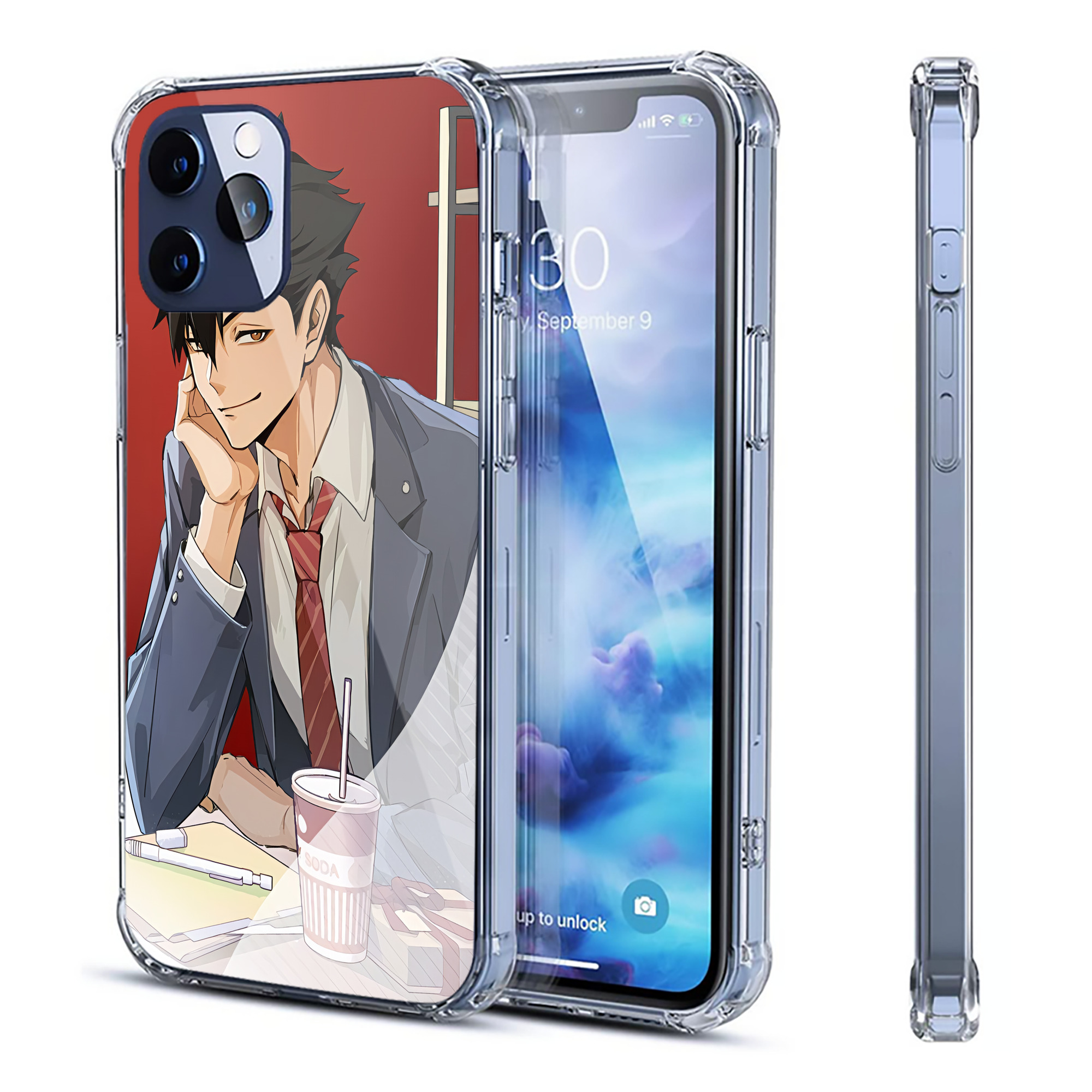（画像用） ハイキュー!! Haikyu!! 【iPhone 12シリーズ対応】透明スマホケース（クリアソフトケース）